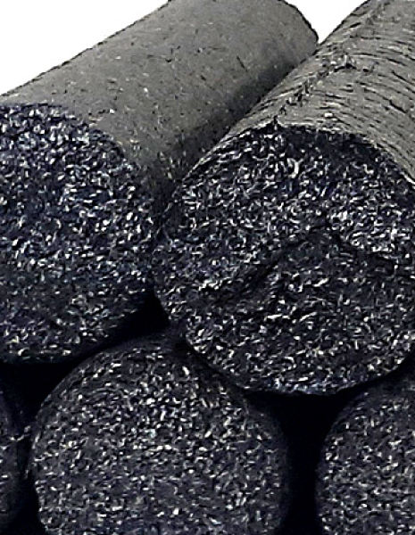 Sunflower husk briquettes · in bulk / in shrink film Sunflower husk briquettes